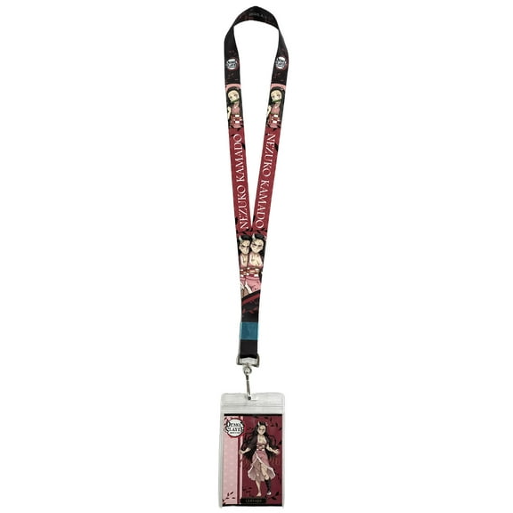 Great Eastern Entertainment Demon Slayer Kimetsu no Yaiba S2: Nezuko Kamado Pattern Lanyard with ID Holder