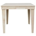 Aspen Solid Wood Counter Height Table with 2 Aspen Panel Stools