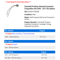 thumbnail image 2 of Camshaft Position Solenoid Connector - Compatible with 2006 - 2017 Kia Optima 2007 2008 2009 2010 2011 2012 2013 2014 2015 2016, 2 of 2