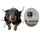 thumbnail image 4 of Pegatinas para perros Calcomanías para autos Pegatinas estáticas Regalo extraíble Mascota Durable 3D PVC Ventana Se aferra para puerta Pared Nevera D, 4 of 6