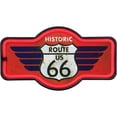 thumbnail image 5 of Route 66 LED Neon Sign Vintage Inspired Retro Wall Decor for the Home, Game Room, Bar, or Man Cave (17” x 9.5” x 2”), 5 of 8