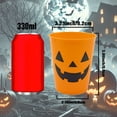 thumbnail image 3 of BiFandian Halloween Plastic Party Cup 12oz Jack‑O‑Lantern Drinking Cup Pumpkin Face Halloween Tumbler for Halloween Party Supplies Home Party Drinkware Table Decor, 3 of 4