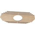 thumbnail image 2 of Ekena Millwork 30"W x 15"H x 7 7/8"ID x 3/8"T Chrysler Wood Fretwork Pierced Ceiling Medallion, Alder, 2 of 3