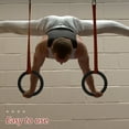 thumbnail image 1 of Minkissy 2PCS Sports Ring Gymnastic Rings ABS Black for Dips and during Workout Sessions, 1 of 7