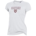 thumbnail image 2 of Women's Alternative Apparel White Harvard Crimson The Keepsake T-Shirt, 2 of 3