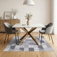 thumbnail image 3 of ODIKA 5'x7' Grey Modern Geometric Abstract Washable Area Rug Minimalist Scandinavian Style Block Pattern for Dining Room, Under Table, Home Office, Non-Slip Chair-Friendly, 3 of 7