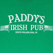 Its Always Sunny in Philadelphia Adult Unisex Paddys Irish Pub Light Weight 100% Cotton Crew T-Shirt XL Irish Green