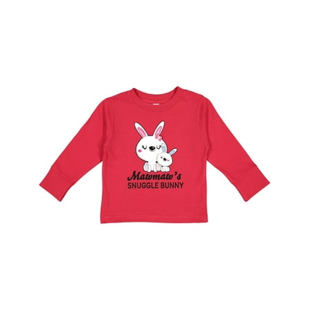 

Inktastic Mawmaws Snuggle Bunny Easter Gift Toddler Boy Girl Long Sleeve T-Shirt