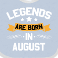 thumbnail image 4 of Inktastic Legends Are Born in August Boys or Girls Baby Bib, 4 of 4