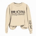 thumbnail image 4 of Towmus Women's Oversized God Is Still Writing Your Story Loose Sweatshirts Crewneck Winter Fall Long Sleeve Sweaters Casual Pullover Fashion, 4 of 4