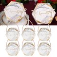 thumbnail image 1 of 10 Set Candy Boxes Bags Hexagonal Chocolate Gift Boxes with Ropes for Wedding SuppliesMarble, 1 of 4