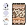 thumbnail image 5 of Renewold American Tribal Cow Print Khaki Auto Center Console Cover Pad Universal Fit for SUV Truck Car, Universal Car Armrest Seat Box Cover for Men Women, 5 of 6