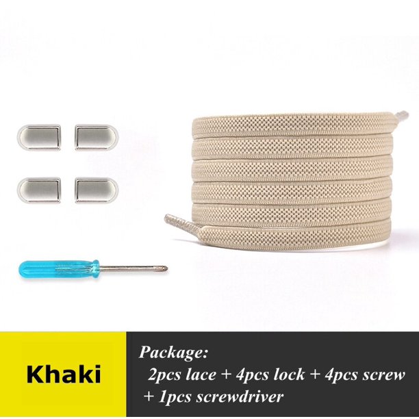 par de cordones sin atar, tejido de red plana, cordón elástico adecuado para todos los zapatos, zapatillas de deporte, cordones perezosos para niños y adultos, accesorios para zapatos, ESPAÑA Gao Jinjia LED