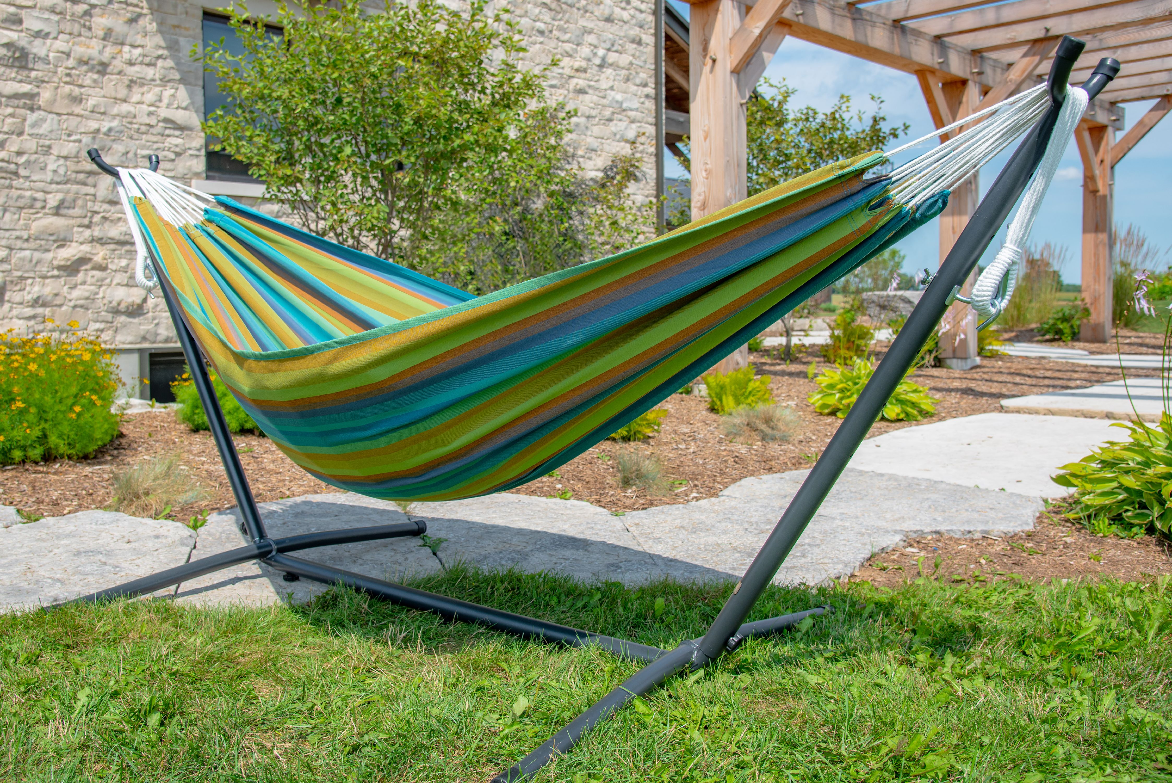Vivere's Combo Sunbrella® Lagoon Hammock with Stand (9ft) Walmart