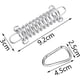 thumbnail image 2 of Resorte para Vela de Sombra 4 Piezas Tensor de Recuperación de Cuerda para Tienda Resorte de Acero Inoxidable Resorte para Trampolín de Alta Resistencia Hebilla de Resorte para Tienda con 8 Mosqueton, 2 of 5