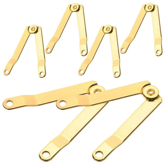 FRCOLOR 6pcs Antique Hinges for Box Cabinet Universal Parts Sturdy Lid Stay Hinges Chest Hinges