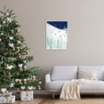 thumbnail image 3 of Stupell Industries Skiing Night Sky Winter Slopes Holiday Painting White Framed Art Print Wall Art, 3 of 5