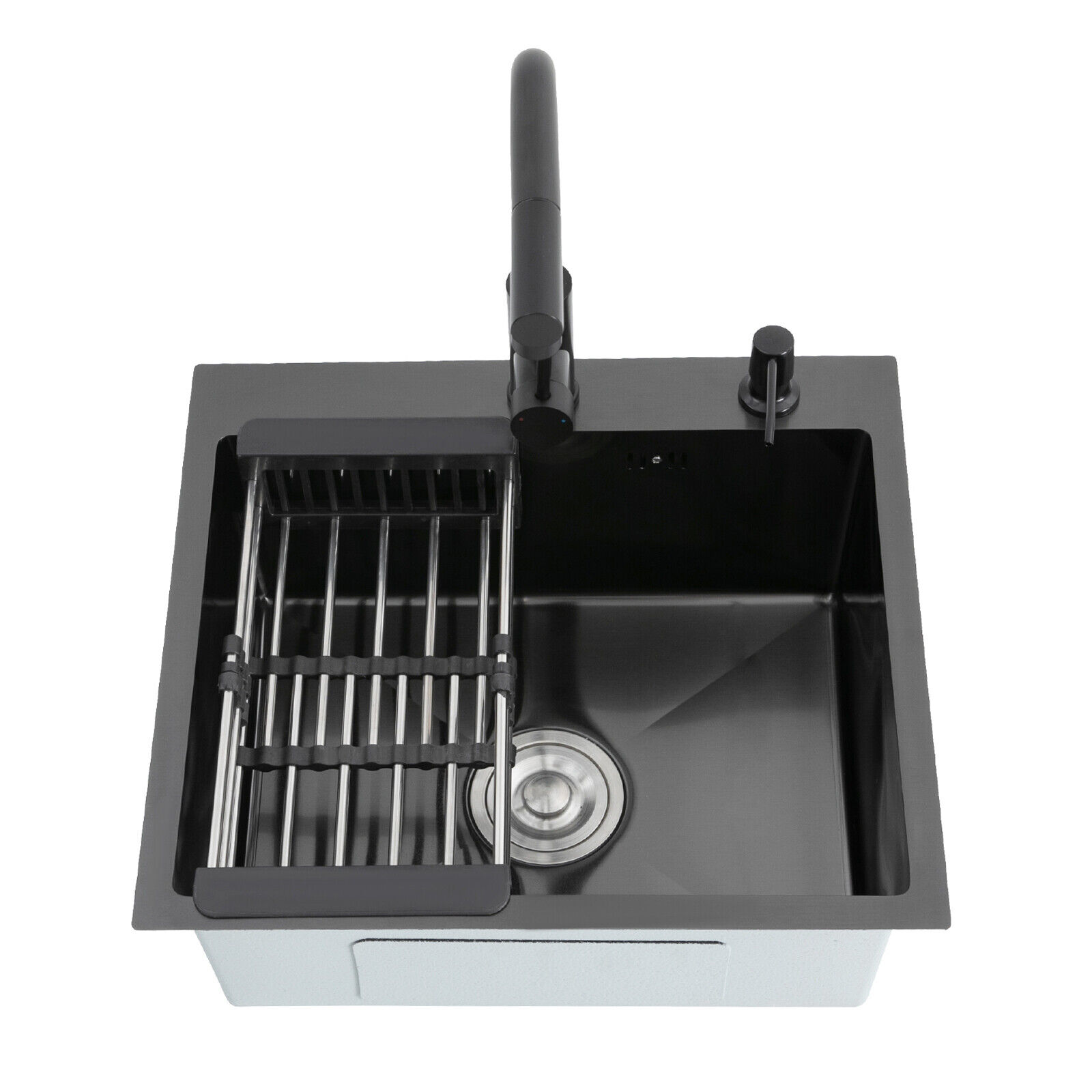 Kitchen Sink Stainless Steel Sink Black Stainless Steel Built-in Sink W/Tap