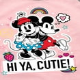 thumbnail image 3 of Mickey & Friends - Mickey Minnie Hi Ya Cutie - Toddler And Youth Girls Raglan Graphic T-Shirt, 3 of 4