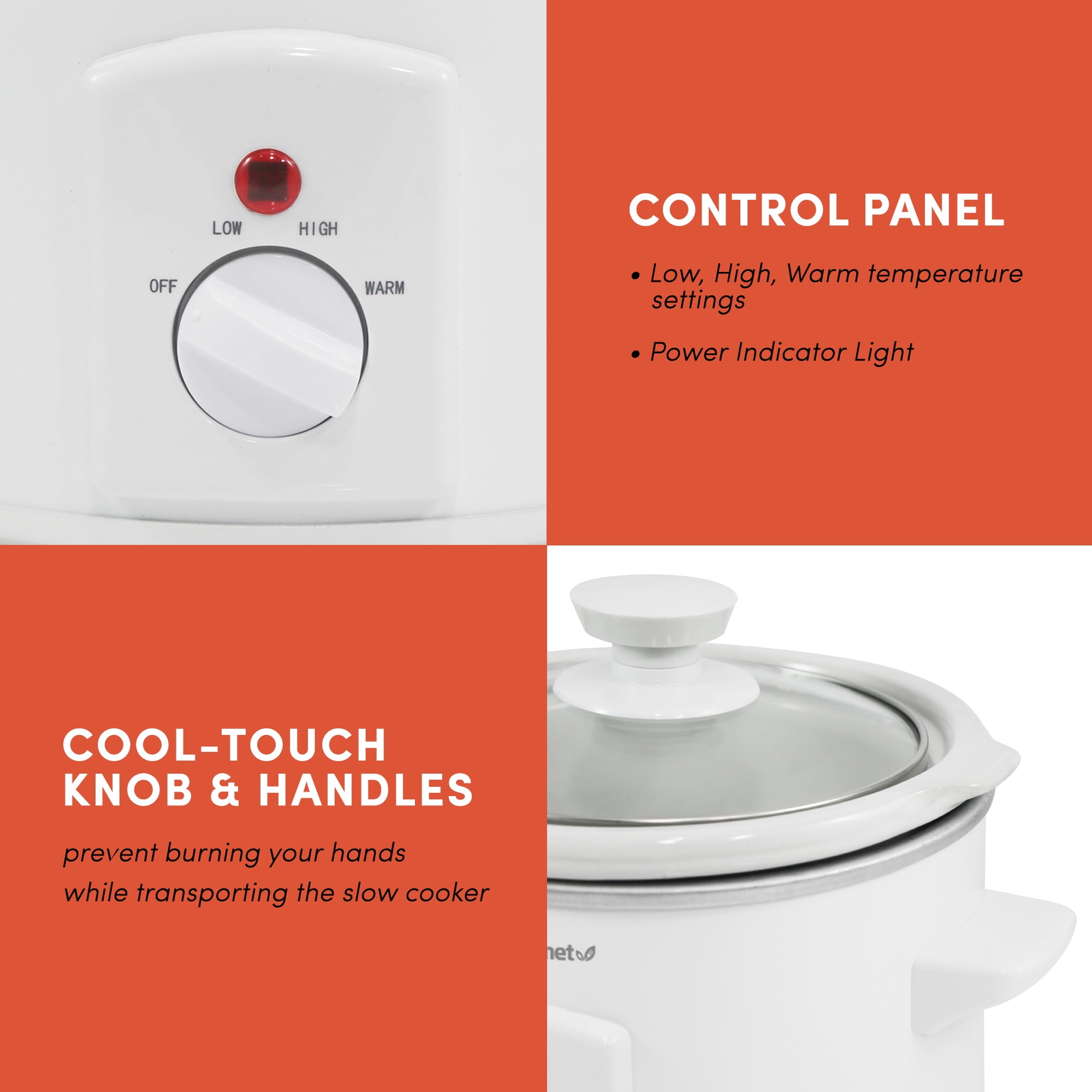 Elite Cuisine 1.5Qt. Mini Slow Cooker in Stainless Steel MST-250XW