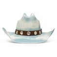 thumbnail image 3 of Charlie 1 Horse C1H x Lainey Wilson Hang Tight Honey Jr Youth Cowgirl Hat US, Alpha, One Size, Denim Mix, 3 of 6