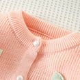 thumbnail image 4 of YuYuBao Toddler Girls Cardigan Sweater Coats Autumn Winter Knitted Bow Baby Girls Korean Sweater Coats, 4 of 9