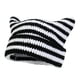 thumbnail image 2 of Gorro divertido con orejas Gorro de punto con orejas de gato Gorro de punto con orejas de gato Cuernos de diablo para niña, 2 of 4