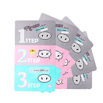 (5 Pack)Holika Holika Pig Nose Clear Black Head 3-step Kit / Korea Cosmetic