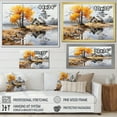 thumbnail image 4 of Designart "Lakehouse Winds" Lake House Cottage Floater Framed Wall Art Print, 4 of 7