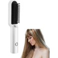 thumbnail image 1 of Portable Travel Cordless Hair Straightening Brush & Curler With Constant Temperature Anti-scald Usb Rechargeable Electric, 1 of 5