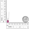 thumbnail image 6 of Gem Stone King 10K White Gold Pure Pink Mystic Topaz Pendant Necklace for Women | 2.36 Cttw | Gemstone November Birthstone | Pear Shape 10X7MM | With 18 inch Chain, 6 of 6