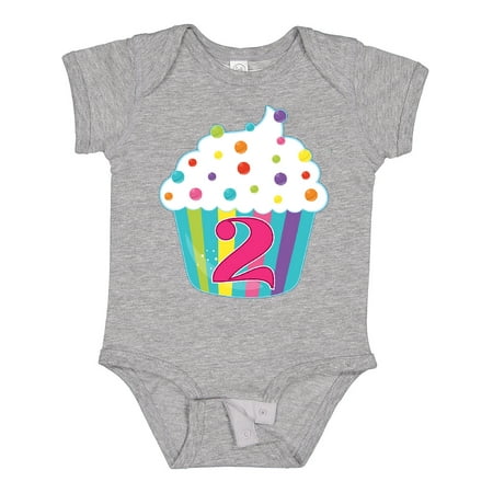 

Inktastic 2nd Birthday Cupcake Gift Baby Boy or Baby Girl Bodysuit