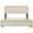Beige, variant on Gzxs Queen Size Velvet Upholstered Platform Bed with Tufted Headboard and Footboard, Golden Metal Legs, Black