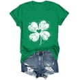 thumbnail image 4 of vigerkar St Patricks Day Short Sleeve Shirt for Women Shamrock St Paddys Day T-Shirt Lucky Clover Tee Top (Green, L), 4 of 8