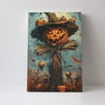 thumbnail image 4 of 16x24 inch Canvas Painting Wall Art Pumpkin Scarecrow At Night,Yard,Living Room,Study,Bedroom Wall Art Prints Decor,Fun Holiday Decorations,For Children Gifts,Pumpkin Scarecrow Modern Poster, 4 of 6