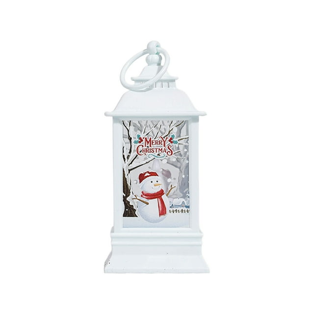 Led Christmas Lights Customizable Christmas Lantern: FourCorner Light with Festive Patterns Christmas Decorations for the Home
