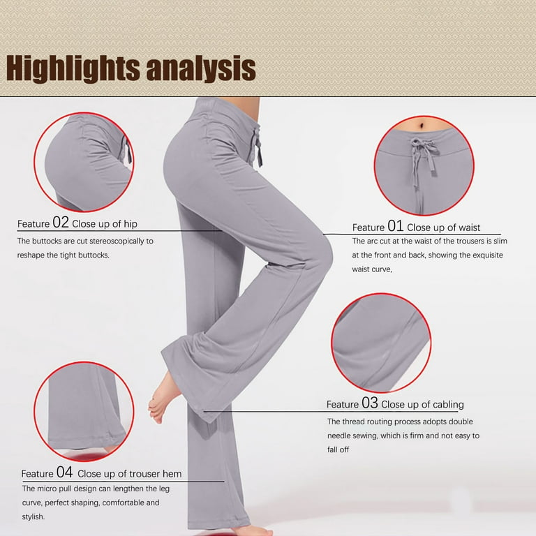 Cargo Pants for Women Stretch High Waisted Casual Sweatpant Wide Leg Pants  for Women Relaxed Fit Cargo Pants Plus Size Yoga Pants with Pockets