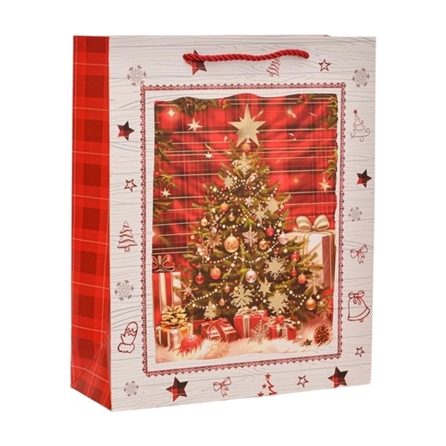 Christmas Gift Bags Christmas Gift Bag Set: Thickened Handbag and Plus Size Options Holiday Gift Bags