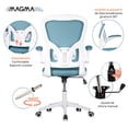 thumbnail image 2 of Silla de Escritorio Premium Ergonómica Modelo Cosmo Azul, 2 of 3
