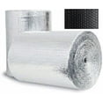 thumbnail image 2 of REFLECTIVE BLACK / SILVER FOIL Double BUBBLE Foil Insulation Roll 16X25 R8, 2 of 4