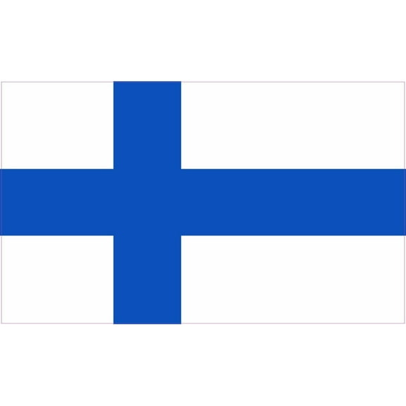 5in x 3in Finland Finnish Country Flag Bumper Sticker Decal Window Stickers Car Decals