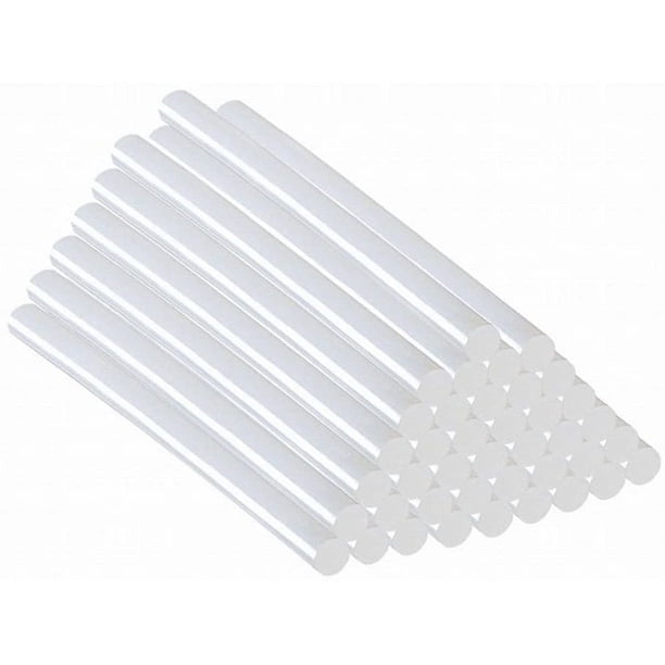 Paquete de 20 barras de pegamento caliente, barras de pegamento caliente 11x300 mm, - Barras de pegamento de reemplazo de bricolaje para pistola de pegamento caliente (semitransparente 11x300 mm) Adepaton LN-1013