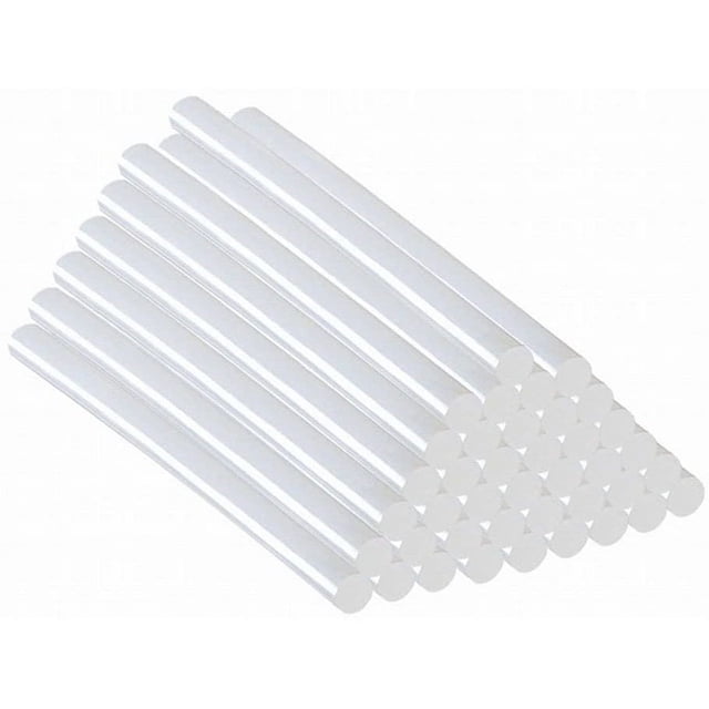 Paquete de 20 barras de pegamento caliente, barras de pegamento caliente 11x300 mm, - Barras de pegamento de reemplazo de bricolaje para pistola de pegamento caliente (semitransparente 11x300 mm) Adepaton LN-1013