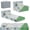 Plush Green Dinosaur, variant on Kids Floor Sofa, Child Fold Up Sofa Couch Convertible Futon Folding Chair with Storage Bag for Kids, Green Dinosaur