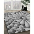 thumbnail image 2 of Ahgly Company Indoor Round Patterned Silver Gray Area Rugs, 7' Round, 2 of 6