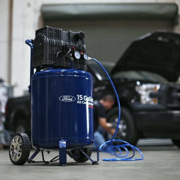 Ford 15 Gallon Silent Series Quiet Oil-Free Air Compressor, FCE6150QV Ford 15 Gallon Silent Series Quiet Oil-Free Air Compressor, FCE6150QV