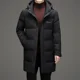 thumbnail image 3 of Chaqueta de plumón para hombre, con relleno de plumón de pato, de invierno, de marca, larga, acolchada, para hombre, nueva, informal, para hombre, 3 of 5