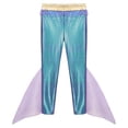 thumbnail image 6 of TiaoBug Mens Mermaid Pants King of The Sea Costume Metallic Shiny Fishscale Print Tights Leggings Purple XXL, 6 of 7