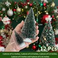 thumbnail image 3 of 12 Piezas de Mini Árboles de Navidad Artificiales UOUYOO 2.5-13 cm, 3 of 7