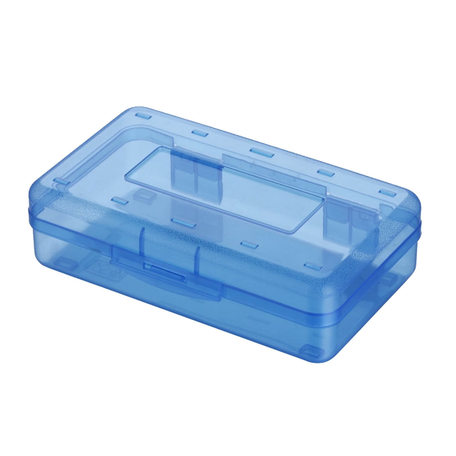 EGNMCR Pencil Box Large Capacity Plastic Pencil Case Boxes Hard Pencil Case Crayon Box with Snap-tight Lid Plastic Pencil Boxes Supply Boxes for Boys School Classroom C - Fall Savings Clearance